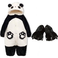 Winter Unisex the Panda Robes Costumes Onesies Kigurumi Unicron Cosplay Pajamas Adult Pyjamas Animal Sleepwear Jumpsuit Anime