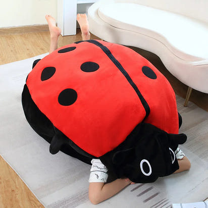 Ladybug Beetle Plush Pillow Soft Stuffed Insect Doll Plushie