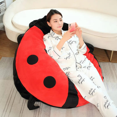 Ladybug Beetle Plush Pillow Soft Stuffed Insect Doll Plushie