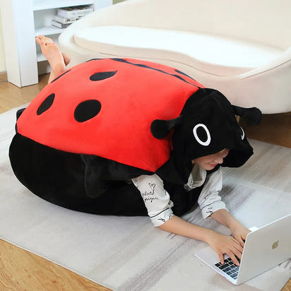Ladybug Beetle Plush Pillow Soft Stuffed Insect Doll Plushie