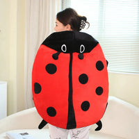 Ladybug Beetle Plush Pillow Soft Stuffed Insect Doll Plushie