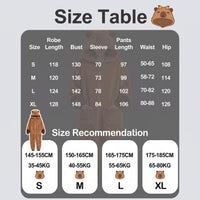 Capybara Onesie Pajamas, Hooded Wearable Blanket Robe, Oversized Plush Fleece Adult Loungewear, Cute Cozy Capybara Gift